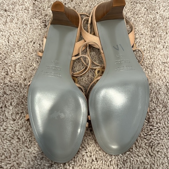 Talbots Collection Leather Strappy Sandal Heels Size 10 - Picture 4 of 7